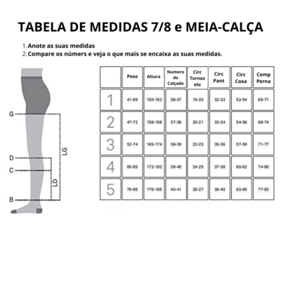Meia-Calça Collant 140 - Ponta Aberta - Média Compressão - Image 2