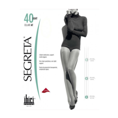 Meia-Calça Ultra Suave Prestige 40 - Para Descanso das Pernas e Viagens Aéreas- Muito Transparente
