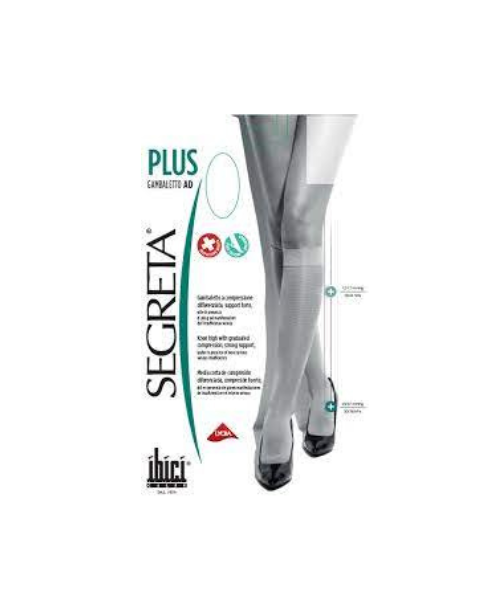 Meia 3/4 Plus - Alta Compressão - Ponta Fechada - Lipedema e Linfedema - Imagem 2