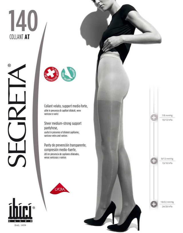 Meia-Calça Collant 140 Segreta - Média Compressão - 20-30mmhg - Imagem 2